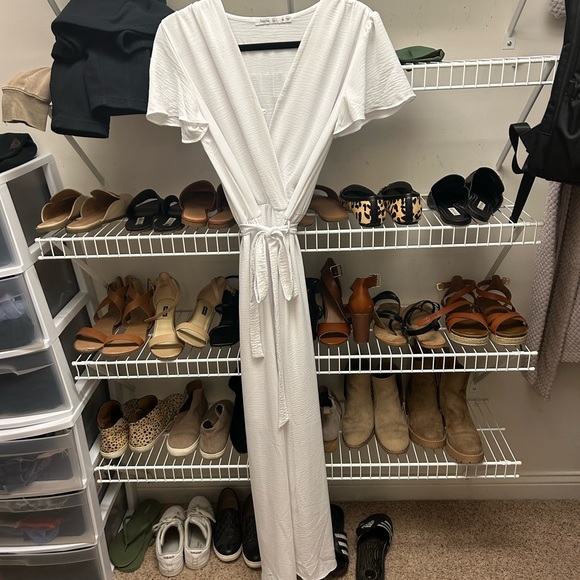 Nordstrom white wrap dress (perfect for beach, bridal or newborn pictures)! - Picture 2 of 3